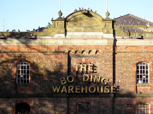 Bonding Warehouse, 13 November 2005, with its roof covered in pigeons
