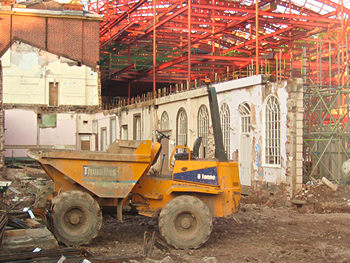 Building work, West Offices site