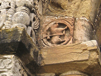 Alne church doorway – detail
