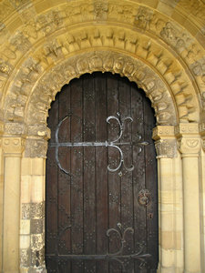 Norman doorway, St Edith's, Bishop Wilton