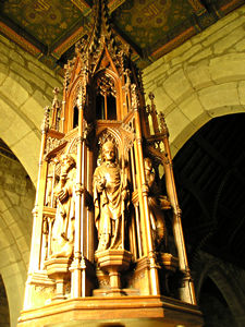 Font cover, designed by Temple Moore
