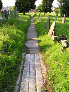 Churchyard path