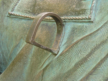 Sculpture in Rowntree Park – detail