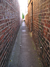 Alleyway near Acomb Green