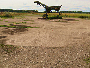 View of East Moor airfield