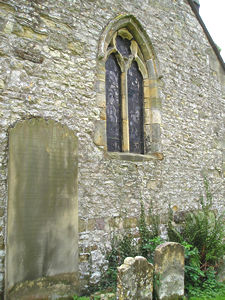 Kay family headstone, and Nunnington church