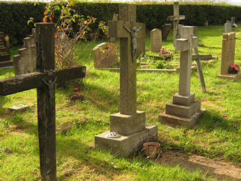 View of Polish area, Sutton cemetery
