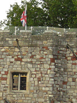 Lendal Tower, with flag