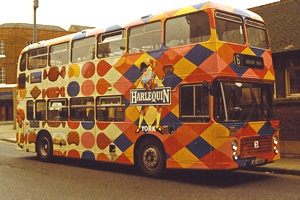 Harlequin bus – early/mid 1980s