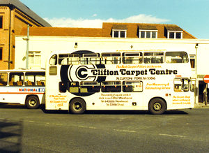 Clifton Carpets bus – early/mid 1980s