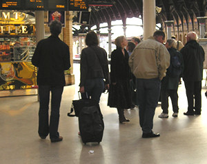 Waiting for trains - 1