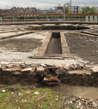 View of roundhouse