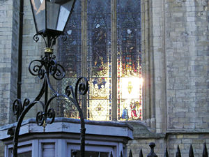 York Minster – light through stained glass windows