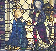 Detail of Minster stained glass