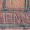 Wilton Rise chapel, names on brick