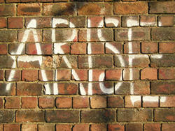 Cinder Lane graffiti - 'ARISE', September 2004