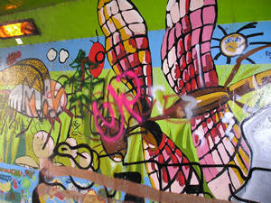 Graffiti, Foss-side, 24 October 2004