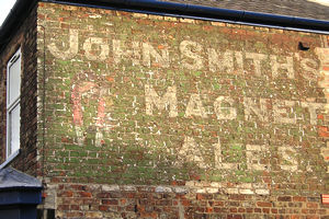 Wall ad for John Smith's Magnet Ales