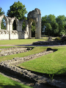 St Mary's Abbey, summer morning