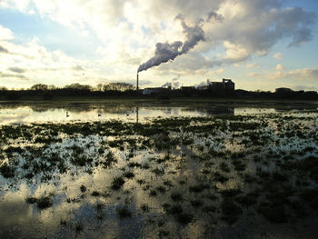 View over Clifton Ings towards British Sugar factory