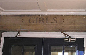 'Girls' entrance, Nursery Block, Priory Street Centre