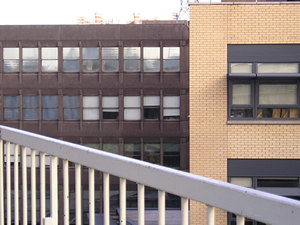 Railway offices from the bar walls