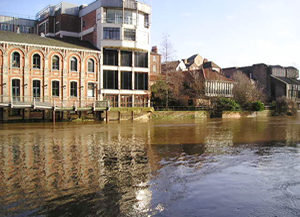 A varied collection of buildings – riverside between Lendal and Ouse Bridge