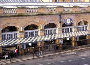 View of York station, from the bar walls