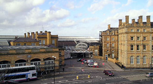York station, viewed from the bar walls