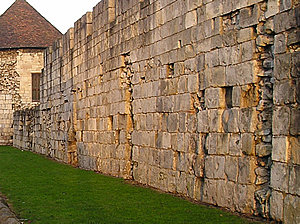 Another fine bit of wall, Marygate, 8 January, late afternoon.