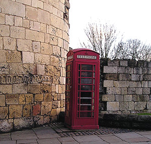 Red phonebox, Marygate