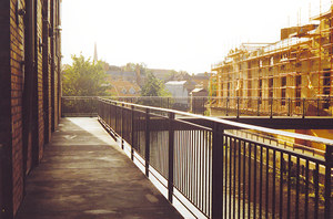 Rowntree Wharf walkway, 1990