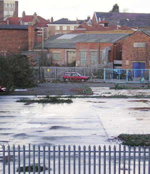 Flattened derelict land, Hungate area