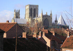 Minster, from the bar walls between Monk Bar and Layerthorpe