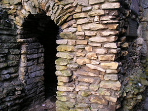 Part of the outer wall of the Anglian Tower
