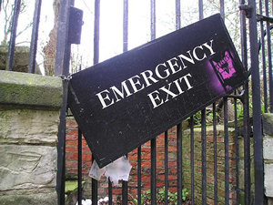 Emergency exit sign