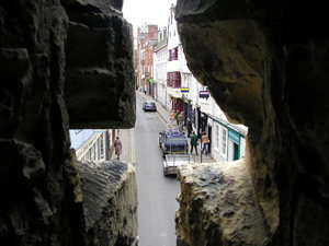 Looking out, along High Petergate