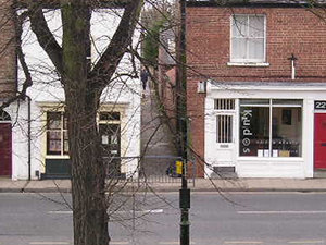Groves Lane, on the line of a Roman road