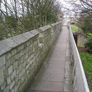 Bar walls, to Monk Bar