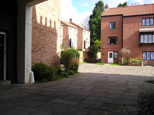 One of the courtyards of residential development off Aldwark