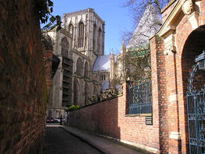 View along Chapter House Street, towards the Minster