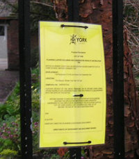 These are everywhere – planning application notice