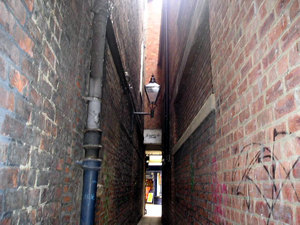 Old and very narrow alleyway – 2