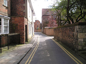 Spen Lane, looking towards St Saviourgate