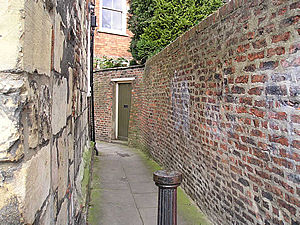The little alleyway by St Andrew's Church