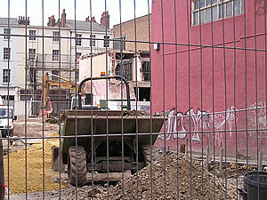 Demolition site, between Peter Lane and Spurriergate