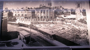 A photo of a photo of this area before the concrete monstrosity of the Stonebow was constructed.