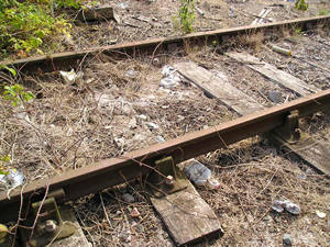 Abandoned section of track
