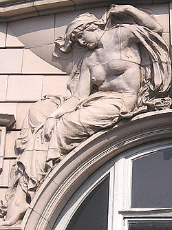 Detail from Habitat store, formerly Hardings, 1908