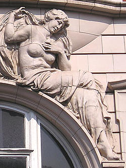 Detail from Habitat store, formerly Hardings, 1908
